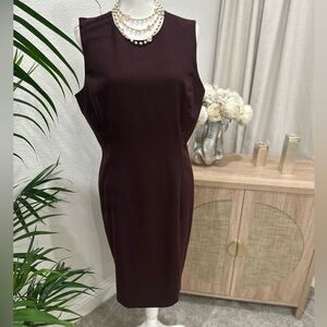 ANTONIO MELANI Rich Wine Midi Dress